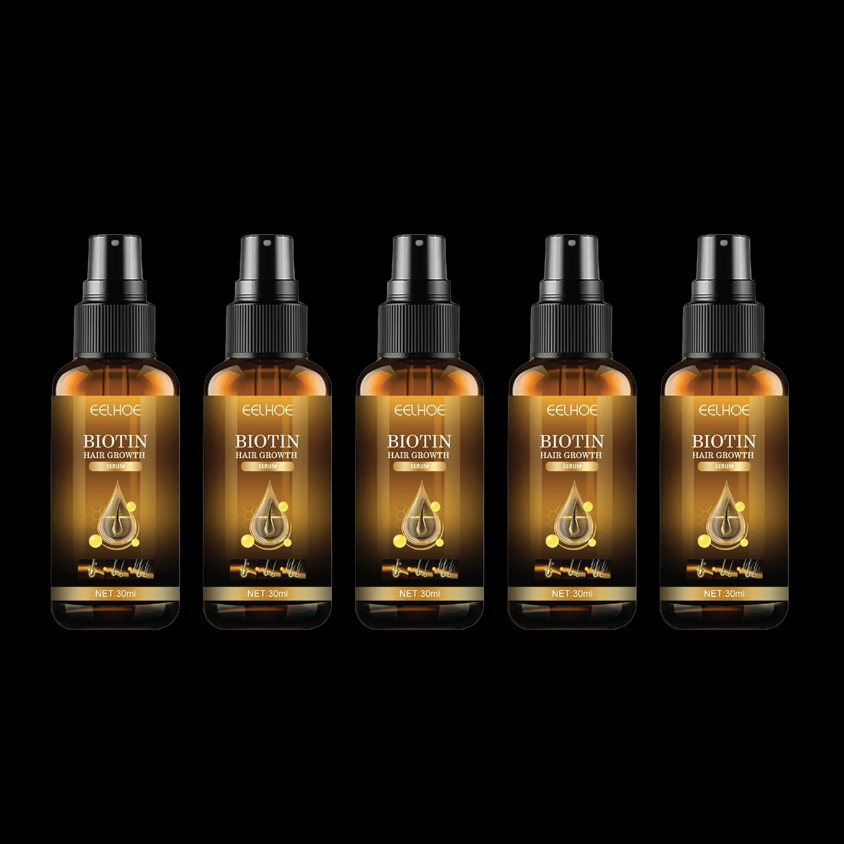 Hair Growth Biotin Spray – Prevents Baldness, Repairs Scalp & Thickens Hair